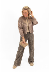 21Jewelz Extra long basic stretch wide leg jeans - panterprint