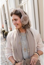 21Jewelz Fluffy oorwarmers - taupe