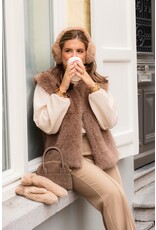 21Jewelz Fluffy oorwarmers - camel