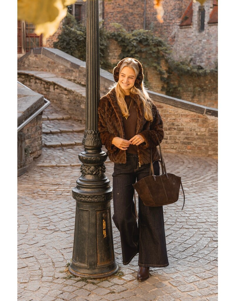 21Jewelz Fluffy oorwarmers - panterprint