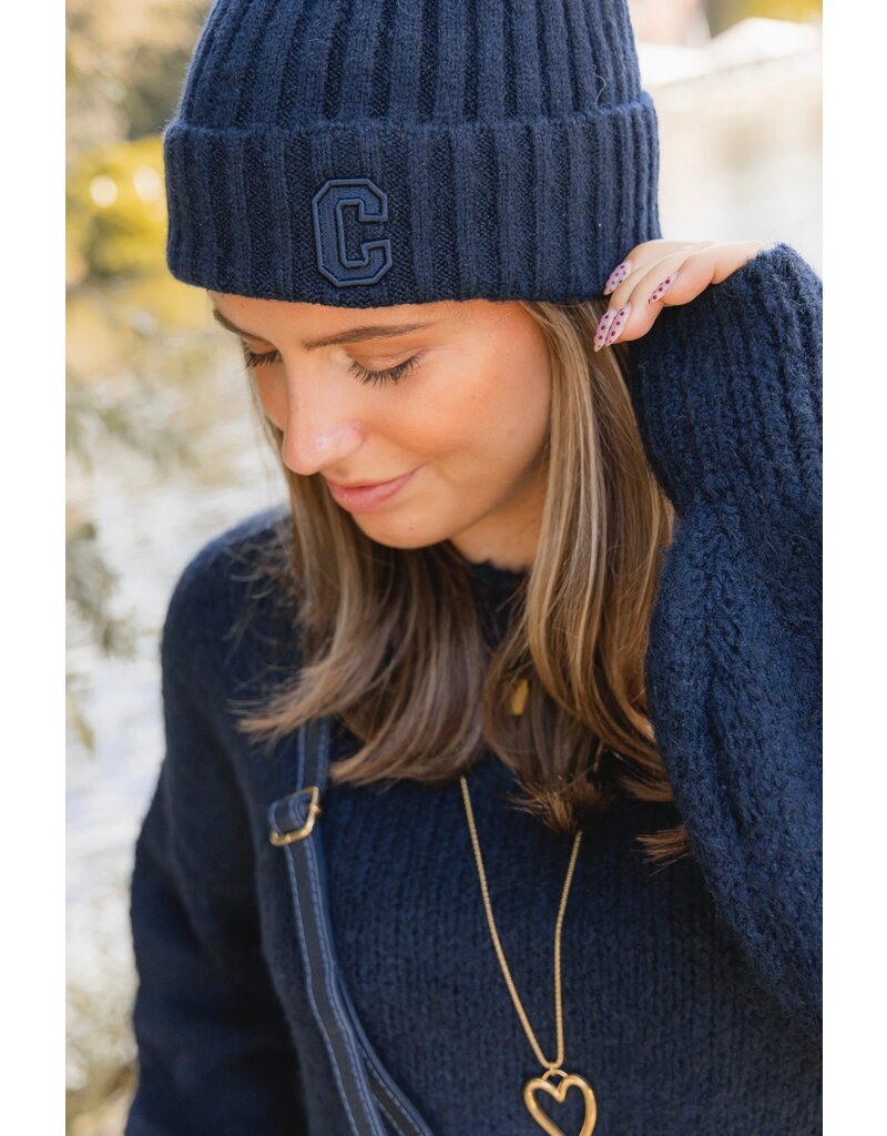 21Jewelz Muts met C embleem - donkerblauw