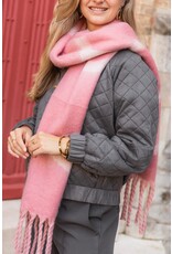 21Jewelz Sjaal met tekst "HAPPY" - roze