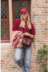 21Jewelz Effen handtas met gouden sluiting - Bordeaux