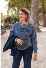 21Jewelz Crossbody tas met gouden studs - donkerblauw