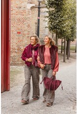 21Jewelz Suede shopper met dubbel hengsel - bordeaux