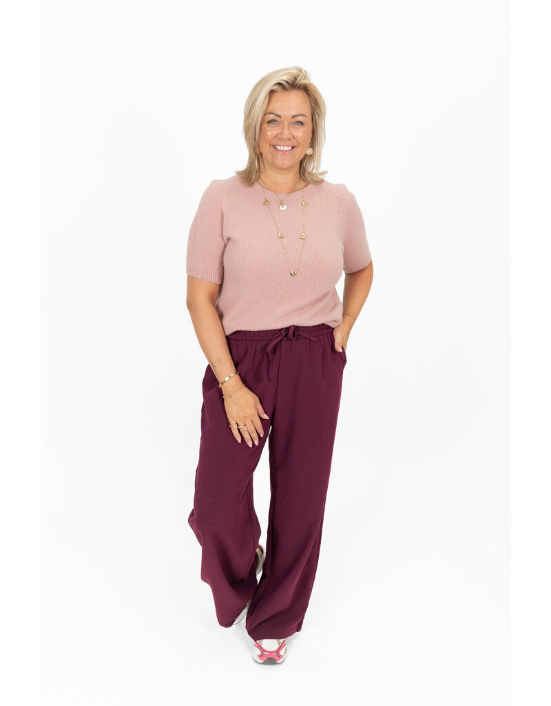 21Jewelz Effen basic truitje met korte mouw - roze