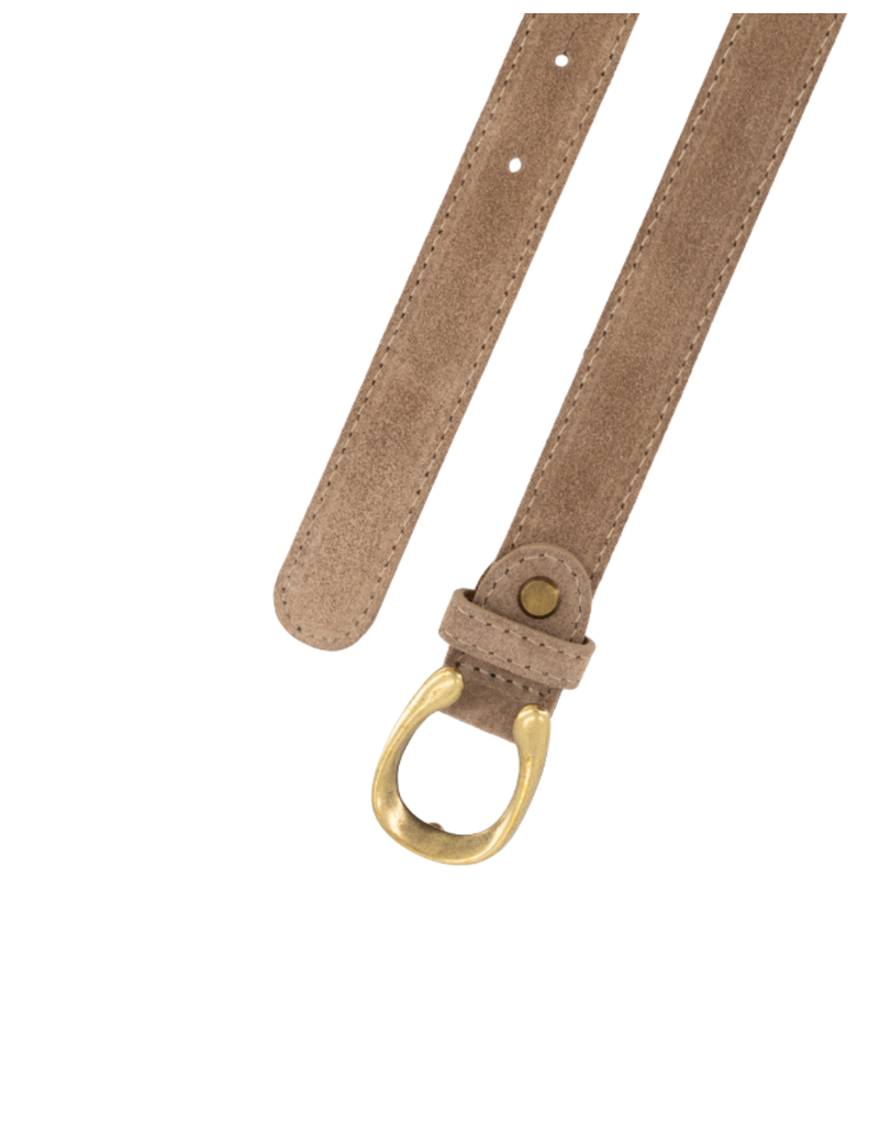 21Jewelz Smalle musthave riem - suede taupe