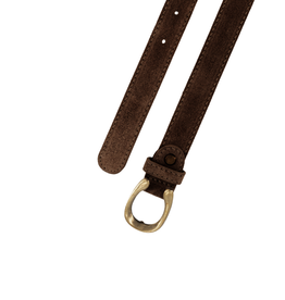 21Jewelz Smalle musthave riem - suede bruin
