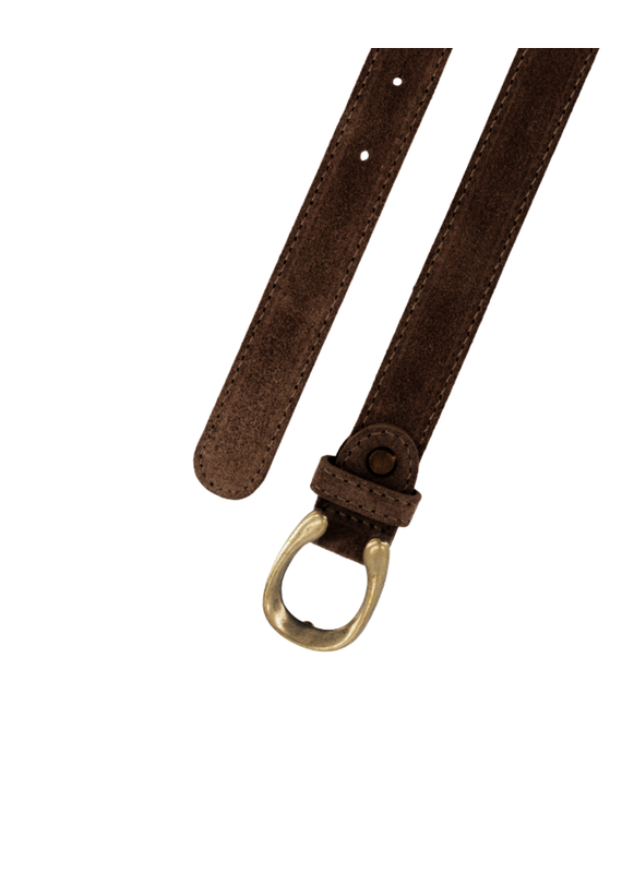 21Jewelz Smalle musthave riem - suede bruin