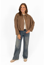 21Jewelz Trendy suede jasje - taupe