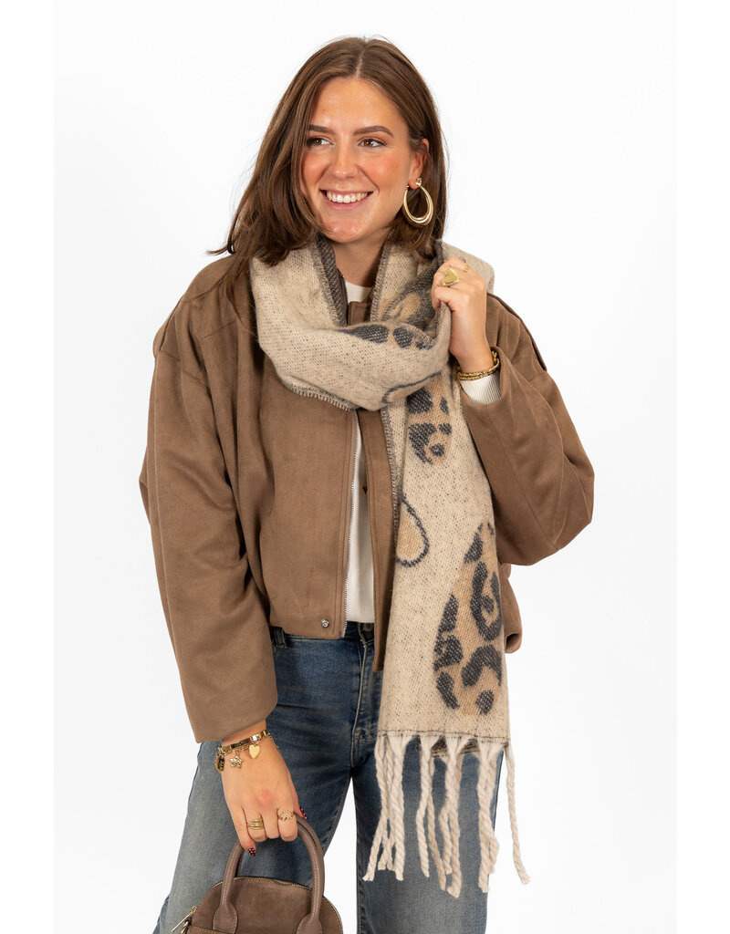21Jewelz Trendy suede jasje - taupe