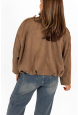 21Jewelz Trendy suede jasje - taupe