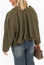 21Jewelz Trendy suede jasje - groen