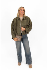 21Jewelz Trendy suede jasje - groen