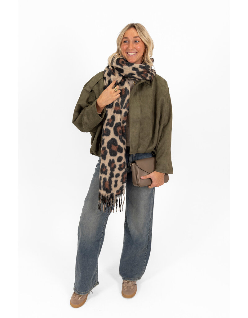 21Jewelz Trendy suede jasje - groen