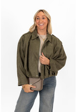 21Jewelz Trendy suede jasje - groen