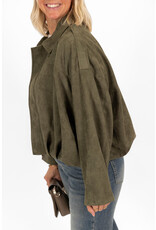 21Jewelz Trendy suede jasje - groen