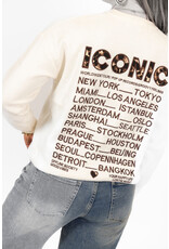 21Jewelz Sweater Iconic - ecru/panterprint
