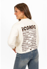 21Jewelz Sweater Iconic - ecru/panterprint