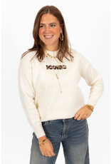 21Jewelz Sweater Iconic - ecru/panterprint