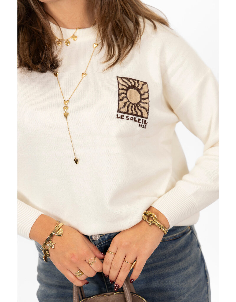 21Jewelz Le soleil trui - ecru