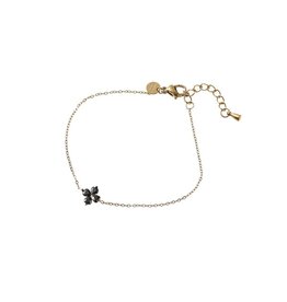 Go Dutch Label D&E - Stone Clover Bracelet - goud