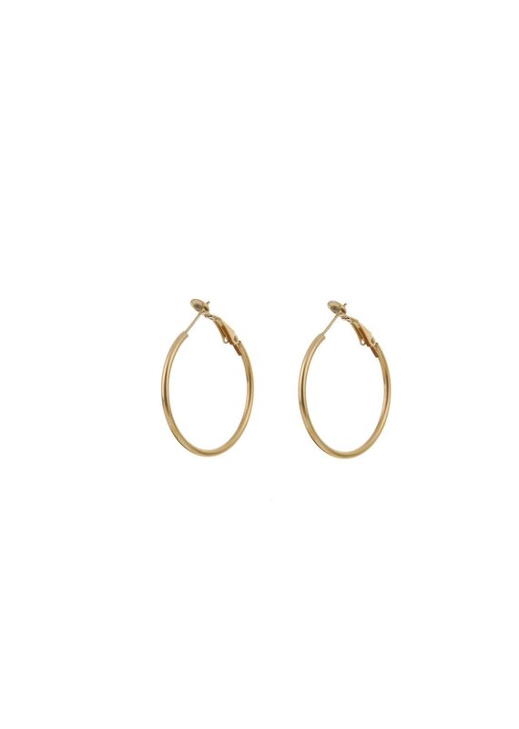 Go Dutch Label D&E - Essential Hoop 30x2 mm - goud