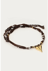 My Jewellery MyJewellery - Bruine bandana ketting met hartje - €19,99