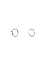 Go Dutch Label D&E - Twisted Hoop 2tone - goud