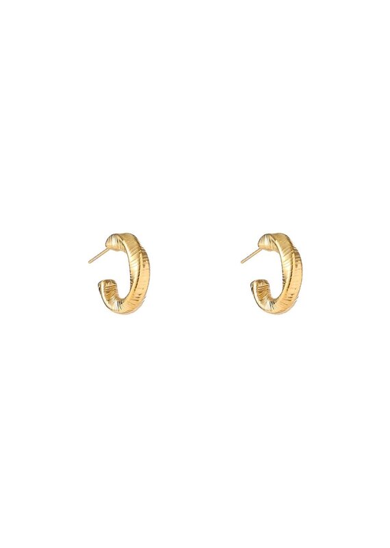 Go Dutch Label D&E - Twisted Small Creole - goud