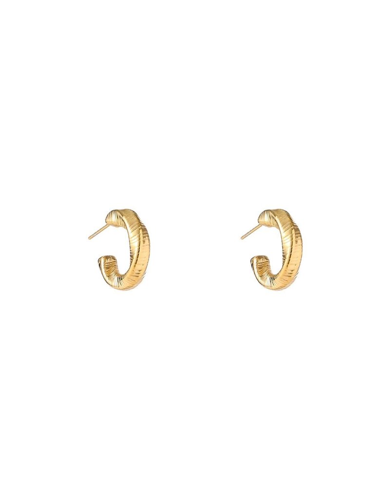 Go Dutch Label D&E - Twisted Small Creole - goud