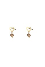 Go Dutch Label D&E - Bead Stud - coffee