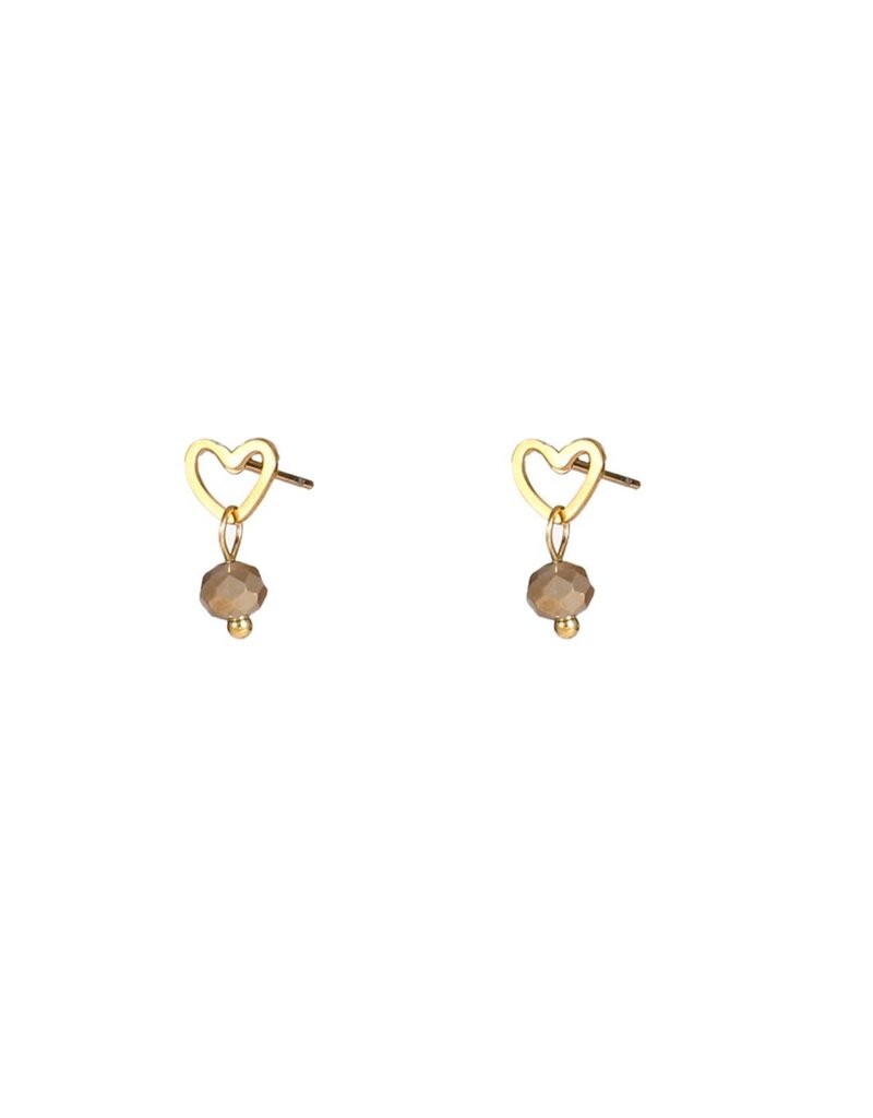 Go Dutch Label D&E - Bead Stud - coffee