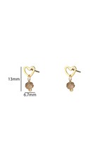Go Dutch Label D&E - Bead Stud - coffee