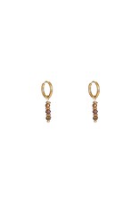 Go Dutch Label D&E - Triple Bead Hoop - coffee