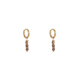 Go Dutch Label D&E - Triple Bead Hoop - coffee