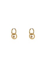 Go Dutch Label D&E - Double Round Bead Hoop  - coffee