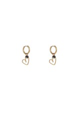 Go Dutch Label D&E - Open Heart Hoop - zwart