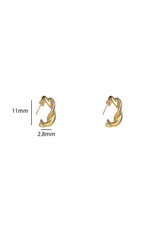 Go Dutch Label D&E - Bold Twisted Creole - goud