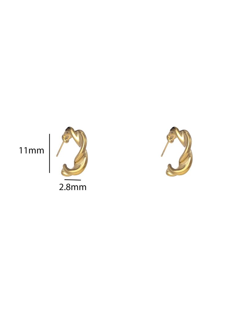 Go Dutch Label D&E - Bold Twisted Creole - goud