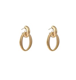Go Dutch Label D&E - Open Oval Hoop - goud