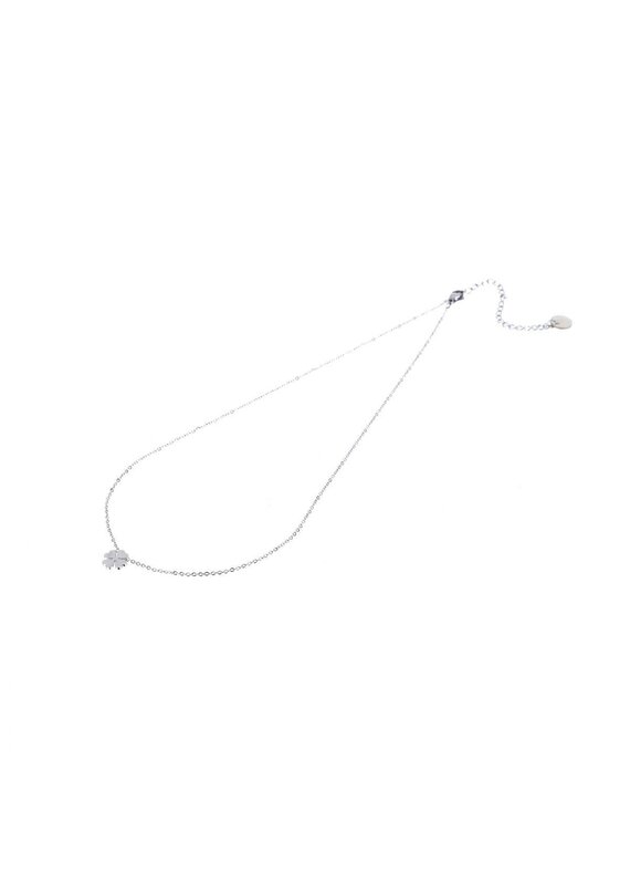 Go Dutch Label D&E - Clover Necklace - zilver