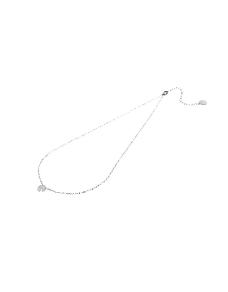 Go Dutch Label D&E - Clover Necklace - zilver