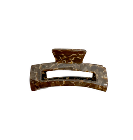 21Jewelz Grote haarklem - bruin print
