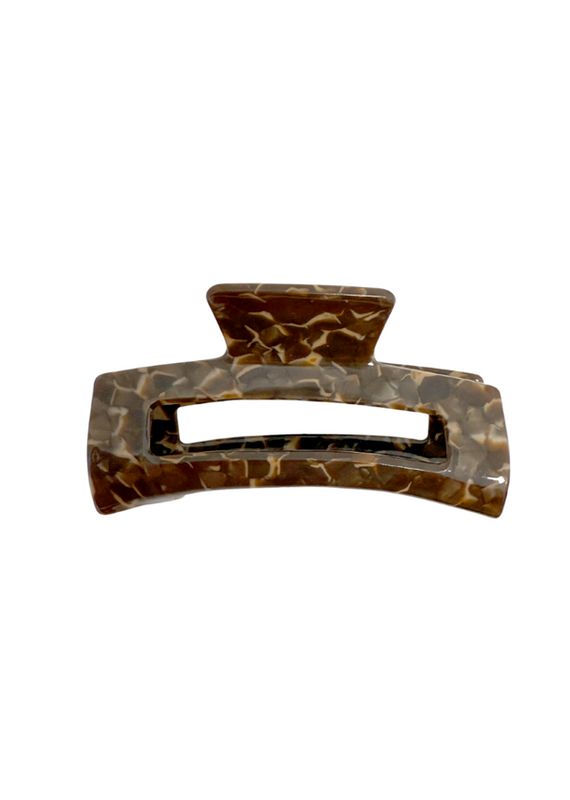 21Jewelz Grote haarklem - bruin print
