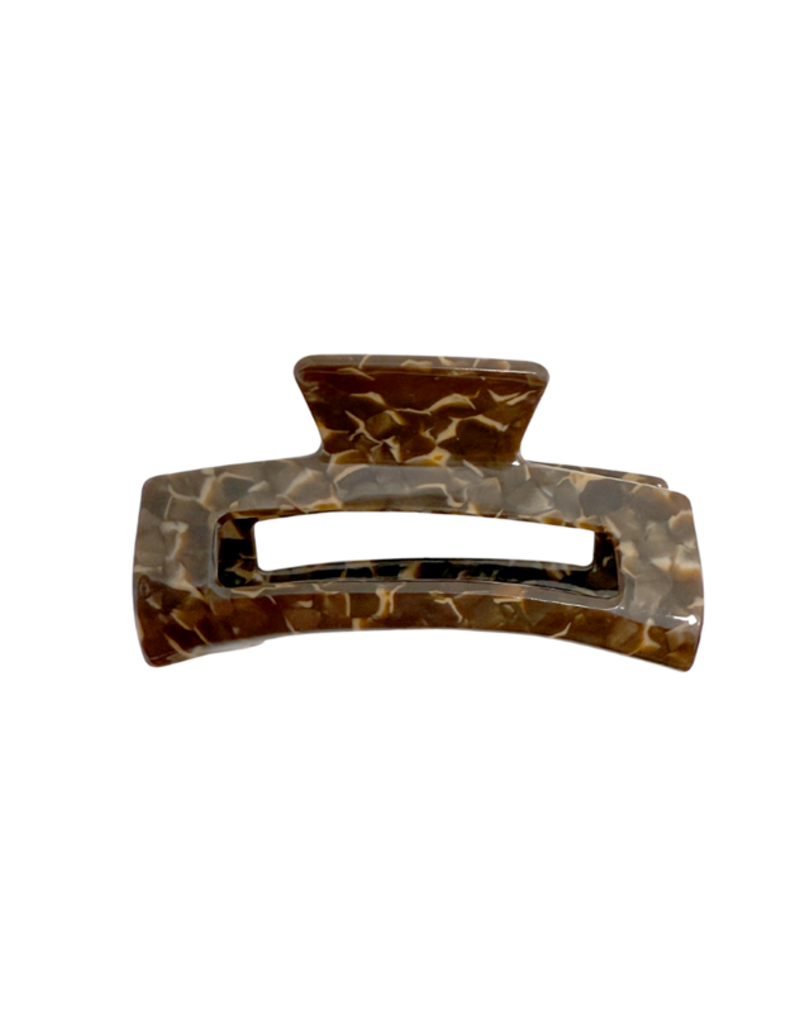 21Jewelz Grote haarklem - bruin print