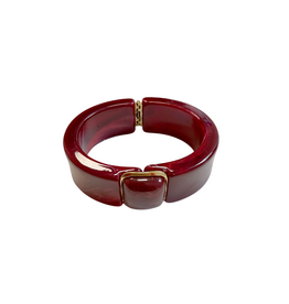 21Jewelz Statement bangle met sluiting - bordeaux