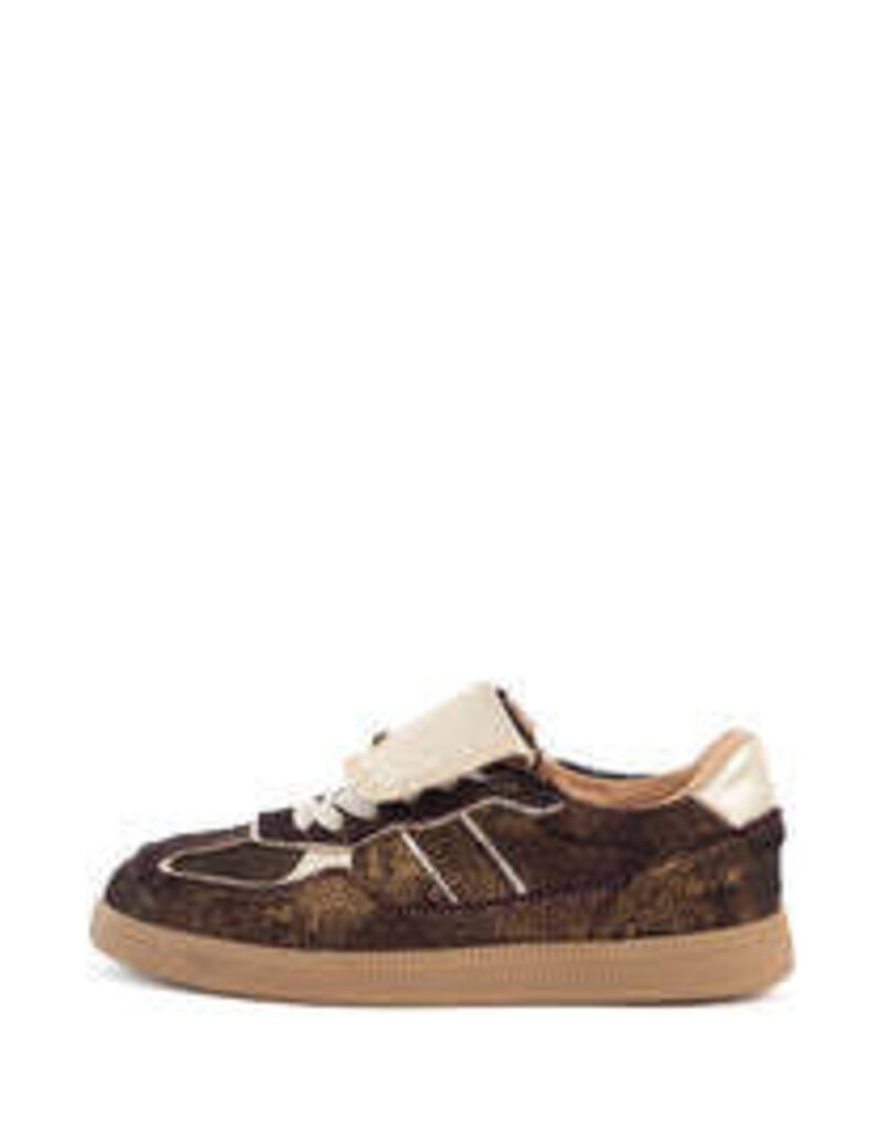 Babouche Babouche - Ira donker bruin/goud