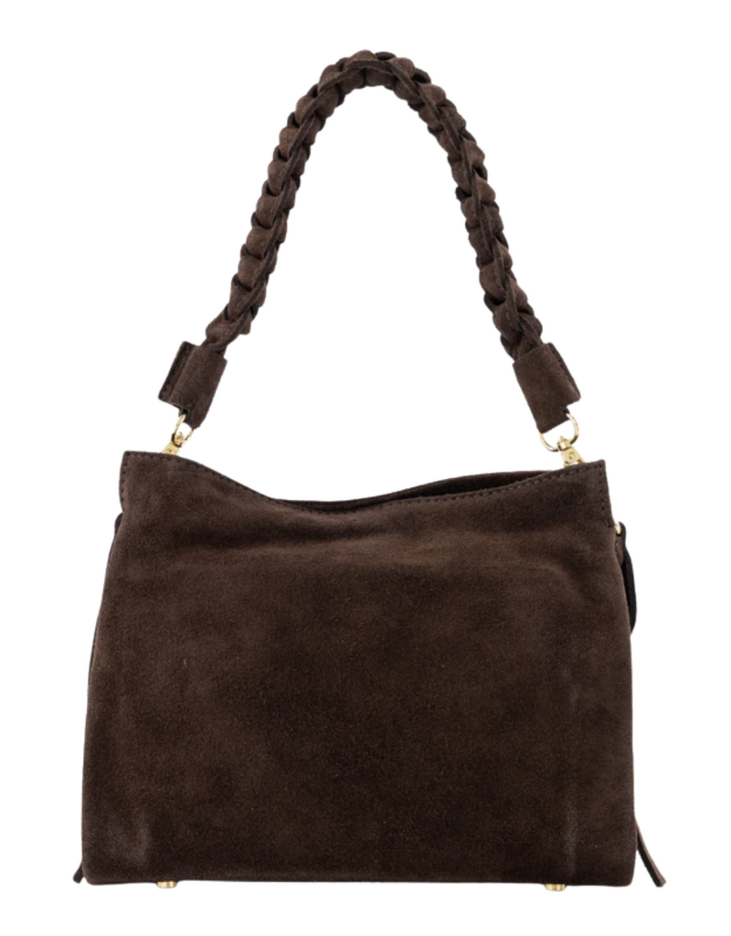 21Jewelz Handtas met gevlochten hengsel - choco bruin