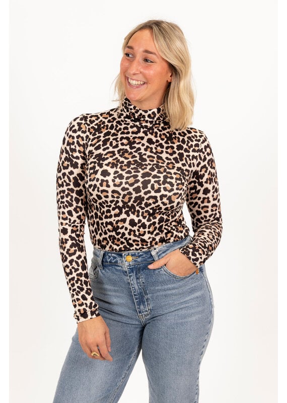 21Jewelz Leopard top - beige